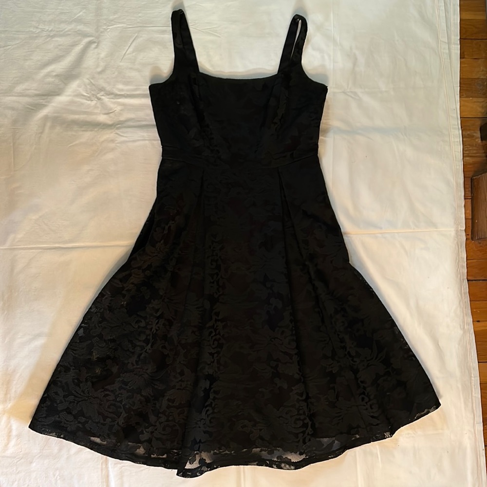 City Chic Black Lace Cocktail Dress, Fully Lined, Side Seam Pockets!